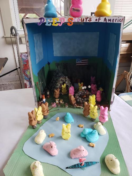 ’’Peep Scouts of America’’ Annie Colturi -- 1st Adult Category; 2nd Peeple’s Choice