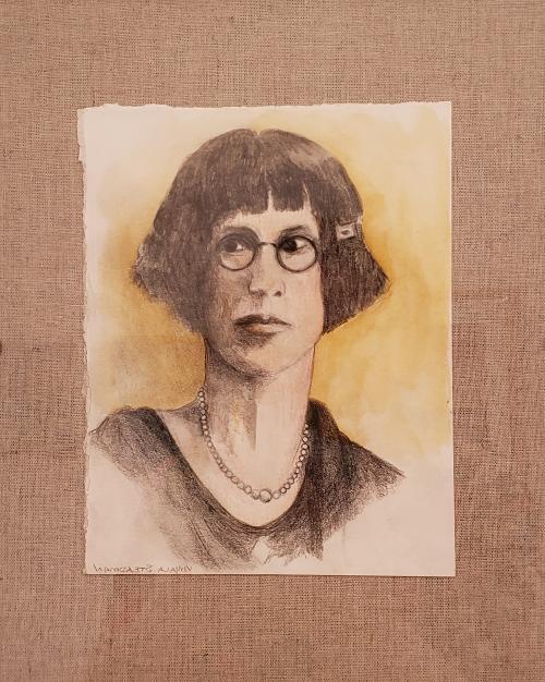 Vimala Steadman - BABCIA, My Polish Grandmother - Pencil - Culture: Polish