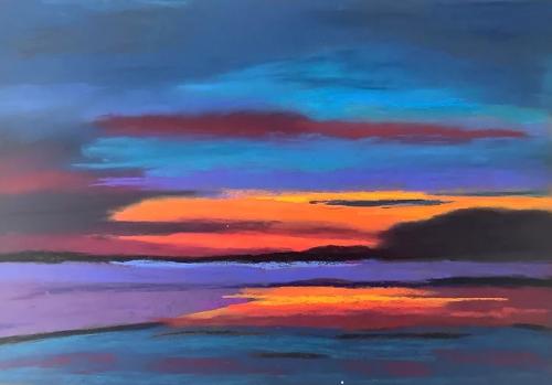 Elsje Sturtevant - Blue Lake - Pastel - Culture: Dutch