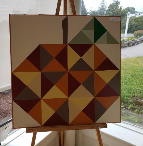 Nadine Benzaia - Indoor/Outdoor Pumpkin Barn Quilt