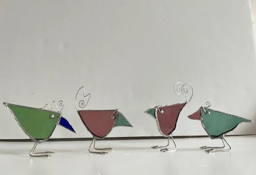 Sarah Alessandro Stained Glass Birds