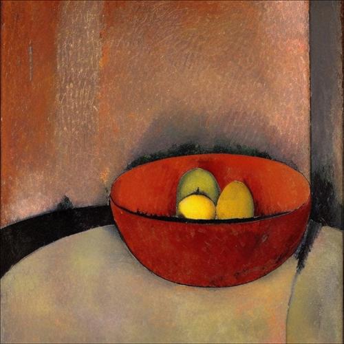 Red Bowl with Fruit Carol Dunn