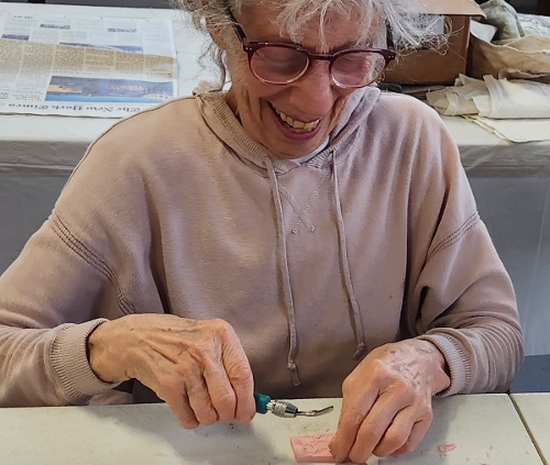 Alice enjoying the workshop!