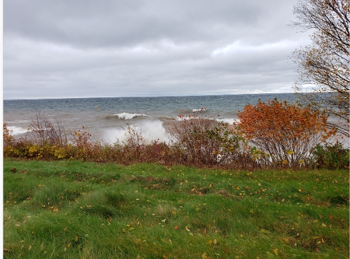 M.Anderson, Windy Day on Lake Superior, photo. The Wreck of the Edmund Fitzgerald.